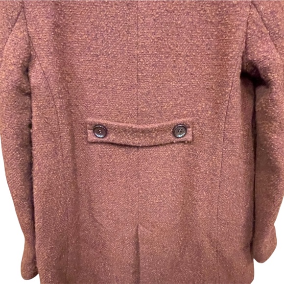 Zara Rust Double Breasted Tweed Coat Medium Perfect for Autumn! - Picture 4 of 10